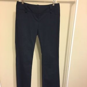 The limited exact stretch navy trousers